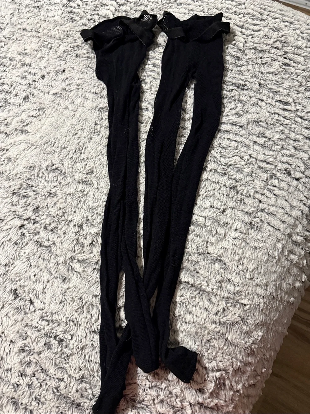 Black Fishnet stockings skulls and snake - Women 2 pair